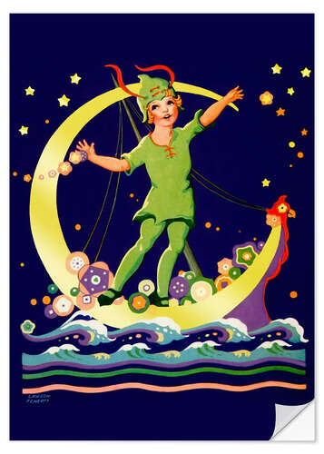 Självhäftande poster Peter Pan