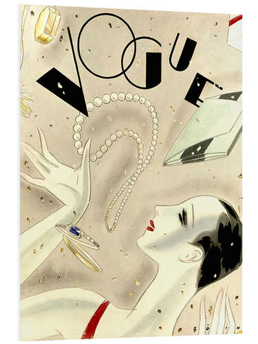 Hartschaumbild Vogue Cover um 1900