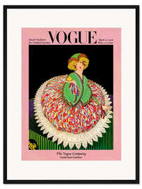 Gerahmter Kunstdruck Vogue Cover 1916 - Vintage Advertising Collection