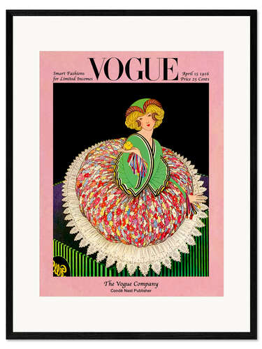 Gerahmter Kunstdruck Vogue Cover 1916
