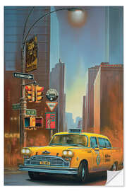 Autocolante decorativo Yellow Cab em Nova York