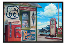 Gerahmter Kunstdruck Coke Machine