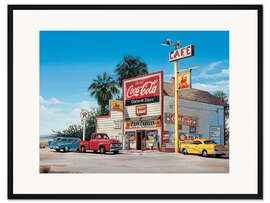 Gerahmter Kunstdruck Cafe Caravan