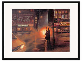 Gerahmter Kunstdruck Blues Café II