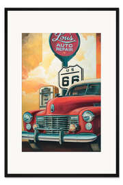 Gerahmter Kunstdruck Lou's Auto Repair