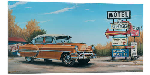 Foam board print American West Motel Route