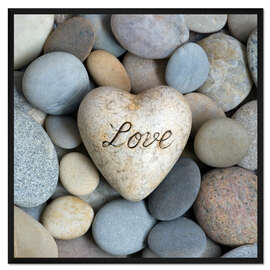 Gerahmter Kunstdruck Stone Love I