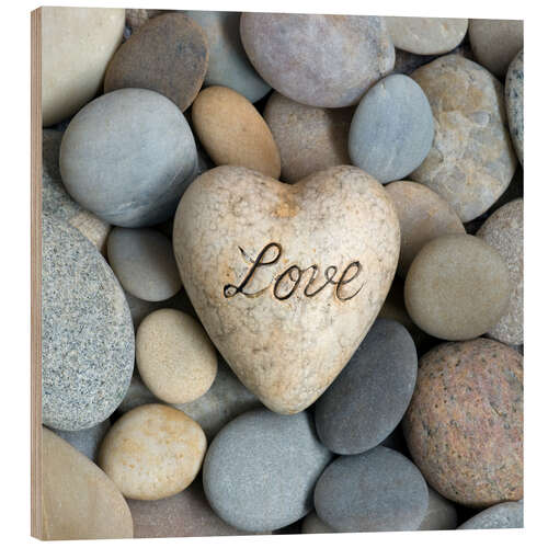 Cuadro de madera Stone Love I