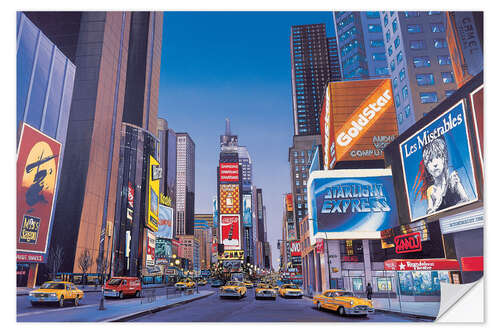 Selvklebende plakat Times Square