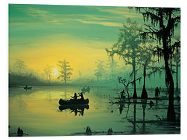 Foam board print Mississippi Sunrise