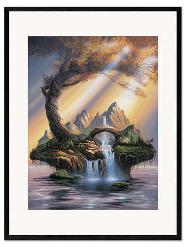 Ingelijste kunstdruk Dream of an Island