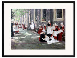 Gerahmter Kunstdruck Amsterdamer Waisenhaus