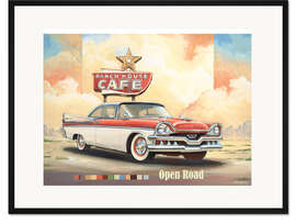 Gerahmter Kunstdruck Ranch House Cafe