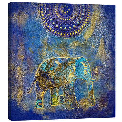 Canvas print Blue Elephant