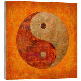 Cuadro de madera  Yin y Yang - Andrea Haase