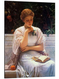 Magnettafel Mädchen beim Lesen