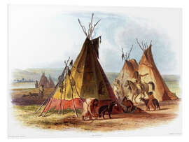 PVC-taulu Camp of Native Americans