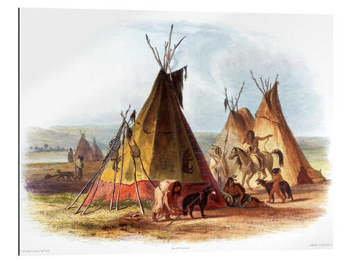 Gallery print Camp of Native Americans