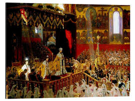 Aluminium print Coronation of Nicholas II. And Alexandra Fjdorownas