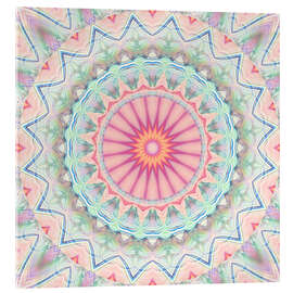 Acrylic print mandala pastel no. 5