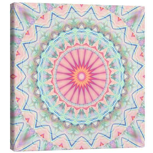 Canvas print mandala pastel no. 5