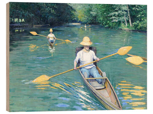 Quadro de madeira Skiffs on the Yerres, 1877