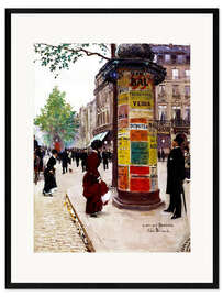 Impresión de arte enmarcada Parisian kiosk