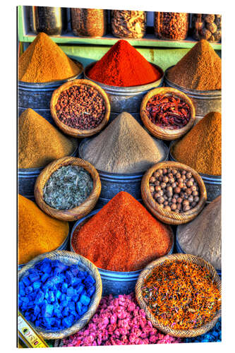 Galleriprint Colorful spices on the bazaar in Marrakech