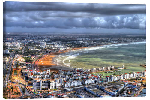 Canvas print View over the beach at Agadir