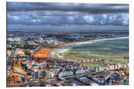 Magnettafel Blick über den Strand bei Agadir