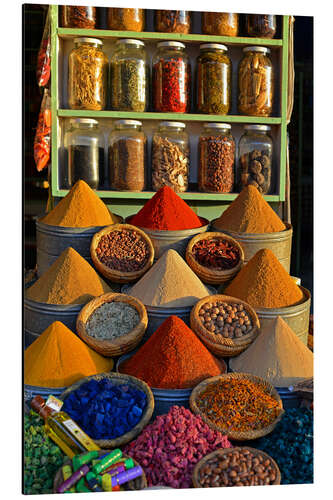 Aluminium print Spices from Morocco