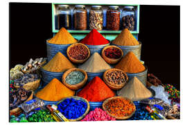 Magnettafel Orientalische Gewürze in Marrakesch