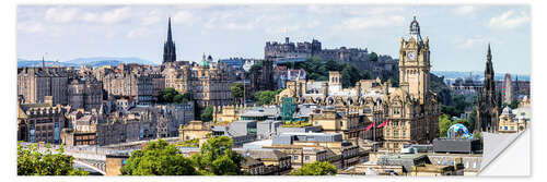 Selvklebende plakat Edinburgh