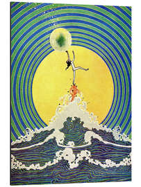 Magnettafel Vintage-Wellenrauschen