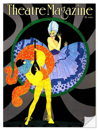 Selvklebende plakat Theatre Magazine New York