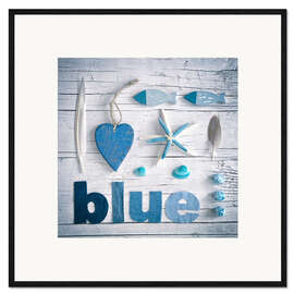 Gerahmter Kunstdruck Blue Sea