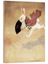 Tableau en bois Alice, trop tard