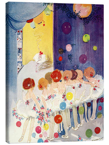Tableau sur toile Petites fées au ballet