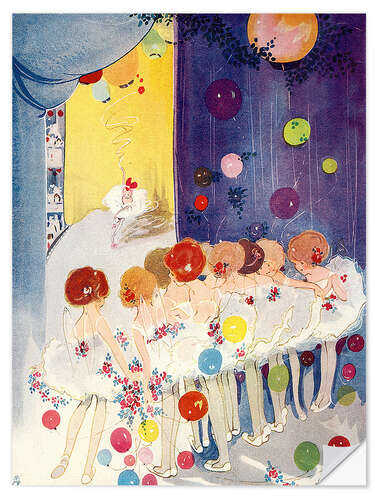 Naklejka na ścianę Little fairies at the Ballet