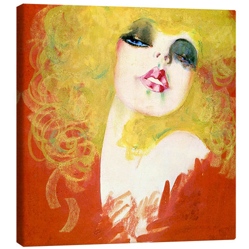Canvas print Vintage Flapper Beauty Portrait