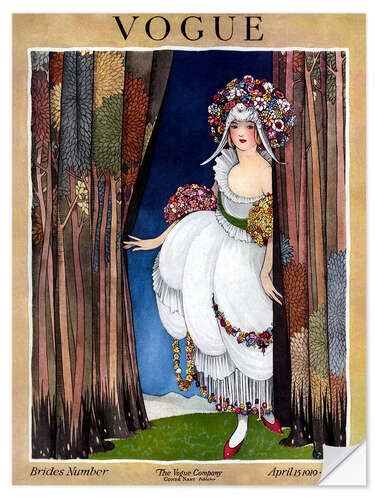 Wandsticker Vogue Cover 1919