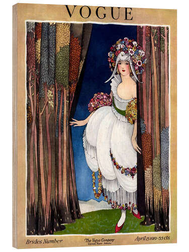 Tableau en bois Couverture de Vogue 1919
