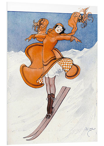 Foam board print Vintage Mode Ski Madl