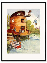 Framed art print Holidays with the mice