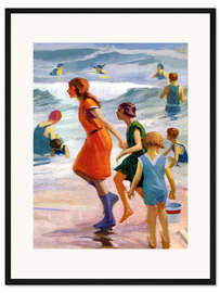 Gerahmter Kunstdruck Unser Tag am Meer