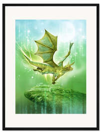 Gerahmter Kunstdruck Drachenherz