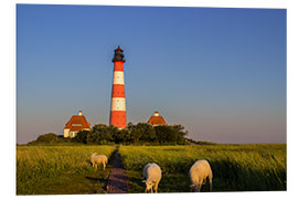 Hartschaumbild Leuchtturm bei Westerhever