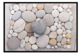 Gerahmter Kunstdruck Steinherz