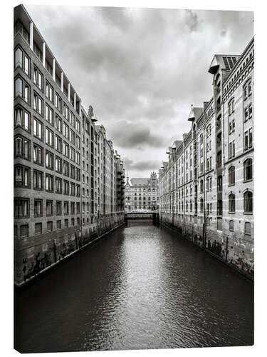 Leinwandbild Hamburger Speicherstadt