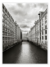 Póster  Canal en Hamburgo - Daniel Heine